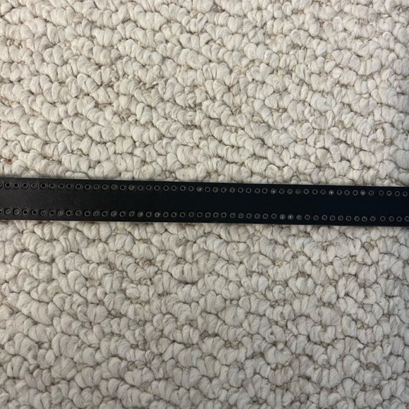 NWT Banana Republic Black Studded Suede Belt - Size S - Picture 11 of 14